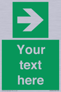 Custom Arrow Right Sign